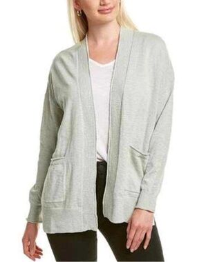 Madewell Mint Green Open-Front Pocket Cardigan Sweater - Women's size; Large